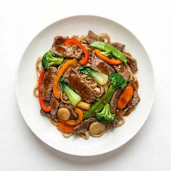 Vietnamese Beef Pho-Style Stir Fry with Rice Noodles